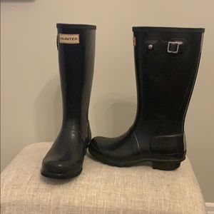 Girls size 1 Hunter Rain Boots